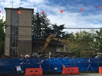 Milestone for Fire Station 32 Rebuild: Demolition of Old Station