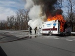 A Patient Was Among 3 Who Escaped Flaming Ambulance