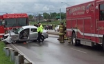 Kentucky Firefighter Trapped in Fire Apparatus After Collision with Car