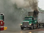 Tractor-Trailer Pulls into Hampton (VA) Fire Station on Fire