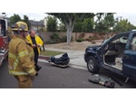 Fire Apparatus Crashes with Car in Buena Park (CA)