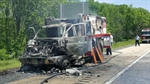 Pine Grove (PA) Ambulance Transporting Patient Catches Fire Along Highway