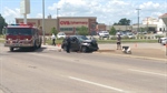 Fire Truck Collides with Car at Intersection