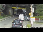 Fire Truck Gets Stuck Under Railroad Bridge in Westwood, Massachusetts