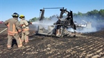 Haldimand (Canada) Wheat-Field Fire Destroys Fire Apparatus, Damages Another