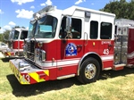 Cool-Garner VFD Pushes in New Fire Engine