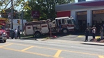 Central Coventry (RI) Fire Apparatus Nearly Hits Building