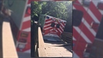 Ambulance Gets Stuck on Pedestrian Bridge