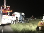 Firefighter Killed in Fire Apparatus Vs. Semi Crash