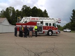 Falls Township (OH) VFD Train with New Fire Apparatus