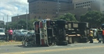 Shreveport (LA) Fire Apparatus Flips Near LSU Hospital