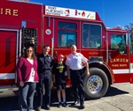 Student-Made Fire Prevention Logos Featured on Camden Fire Trucks