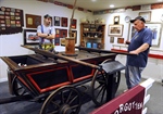 Antique Fire Equipment on Display at Bethel (CT) Museum