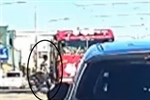 Video Appears To Show Pedestrian Walking Into Toronto Fire Truck with Sirens Blaring