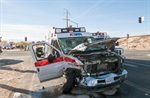 Apple Valley (CA) Paramedic Airlifted After SUV Collides with Ambulance