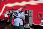 Mechanic Saves Kitten Trapped in Palm Beach County Fire Apparatus
