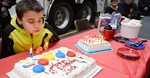 Zach Foller celebrates birthday with fire truck and Star Wars