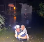 WATCH | Clearwater (FL) Public Safety Officials Wade Into Deep Flood Waters to Make Rescues