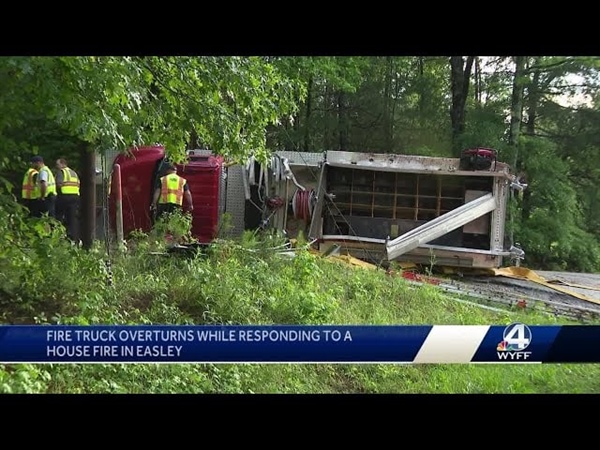SC Firefighter Injured When Apparatus Overturns