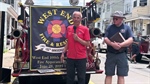 Antique Fire Piston Pumper Honored on 100th Birthday in Shenandoah (PA)
