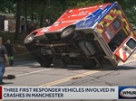 Manchester (NH) Ambulance Rollover Tops Rough Day for City First Responder Apparatus