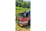 Tire Blowout Likely Totals Fire Truck