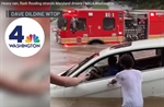 MD Fire Department Pumper Stalls Out in Floodwaters