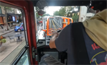 WATCH | Asheville (NC) FD Tiller Responds to Fire Call