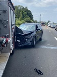 CT Pumper Rear-Ended While Blocking Fire Scene
