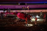Medical Helicopter Plunges Onto CA Highway in Violent Crash; Three Left Critical