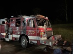 Harford (PA) VFC Pumper Catches Fire While Driving