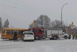 Pumper Driver Charged with Running Red Light in Crash Involving School Bus