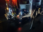 Pickup Truck Hits Fire Apparatus at Accident Scene