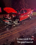 Fire Command Vehicle Struck Responding to Traffic Accident