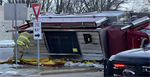 Fire Apparatus Rolls Onto Its Side in WI