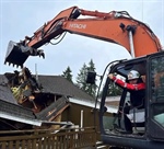 Excavator Demolishes Fire Station to Make Room for $15.5M Facility