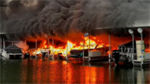 More than a dozen vessels damaged after houseboat catches fire at Tennessee marina