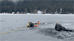 ‘Right place, right time’: King County Dive team rescues man who fell through the ice in front of them