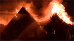 Home in Ohio destroyed by fire, crews battle intense flames