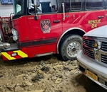 Water Main Break Damages Station, Apparatus, Gear at VFC