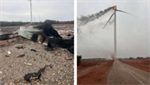 VIDEOS: Wind turbine catches fire in Texas