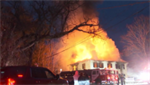 VIDEOS: Two injured as crews battle three-alarm fire in Massachusetts
