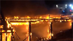 VIDEO: Railroad bridge collapses after fire in Nebraska