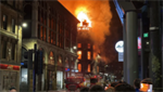 International News: Huge fire at Scotland’s busiest train station prompts evacuations as building collapses