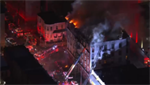 VIDEOS: 1 person dead, 4 firefighters hurt in 5-alarm New York apartment fire