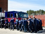 WI Technical College Pushes In New Fire Truck
