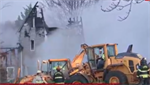 VIDEOS: Family escapes home after massive fire in Massachusetts