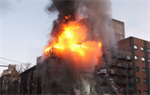 VIDEOS: Massive fire erupts at vacant apartment building in New York; 2 firefighters hurt