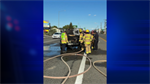 Kennewick vehicle fire blocks lanes on Clearwater Avenue