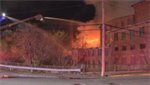 VIDEOS: Massive fire rips through abandoned mill building in Massachusetts